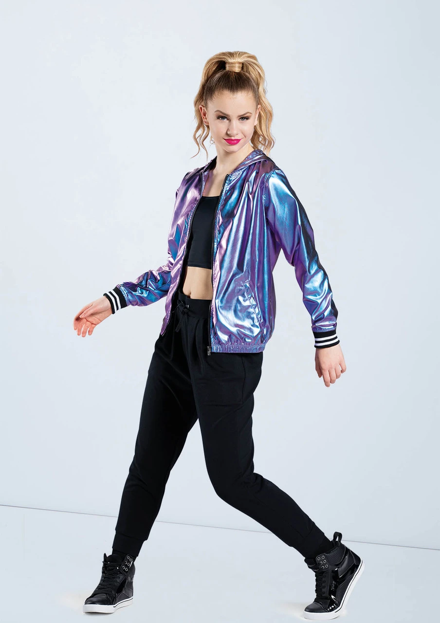 Weissman Unisex Metallic Bomber Jacket - Image 2