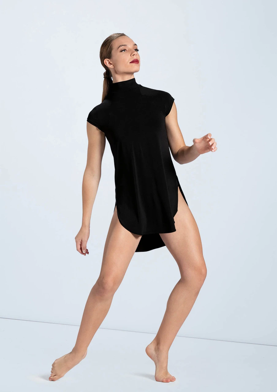 Weissman Mock Neck Tee Dress - Image 3