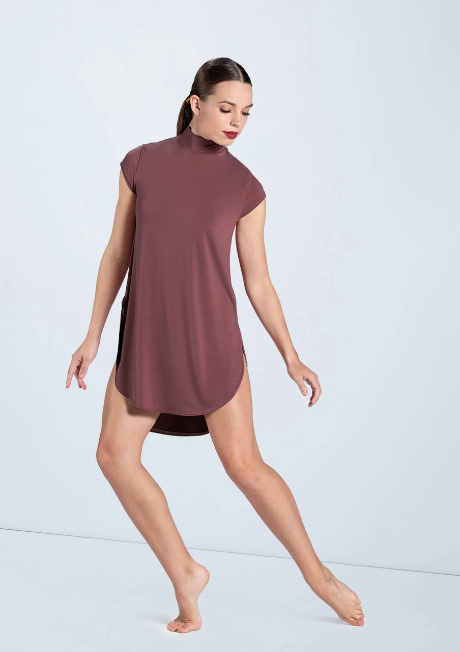 Weissman Mock Neck Tee Dress - Image 6