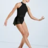 Weissman Gathered Power Mesh Leotard