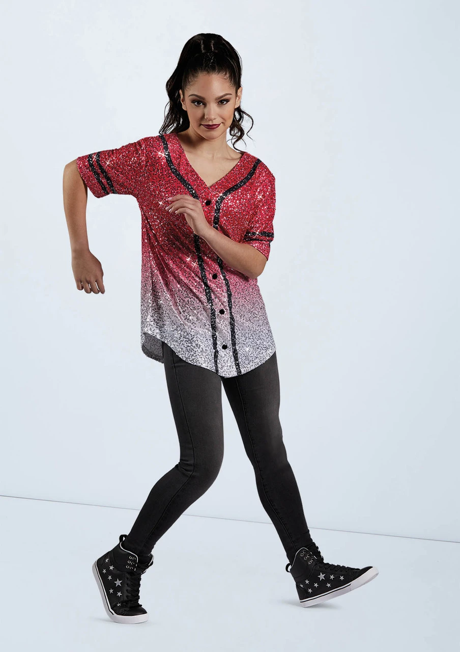 Weissman Sequin Baseball Jersey - Image 3