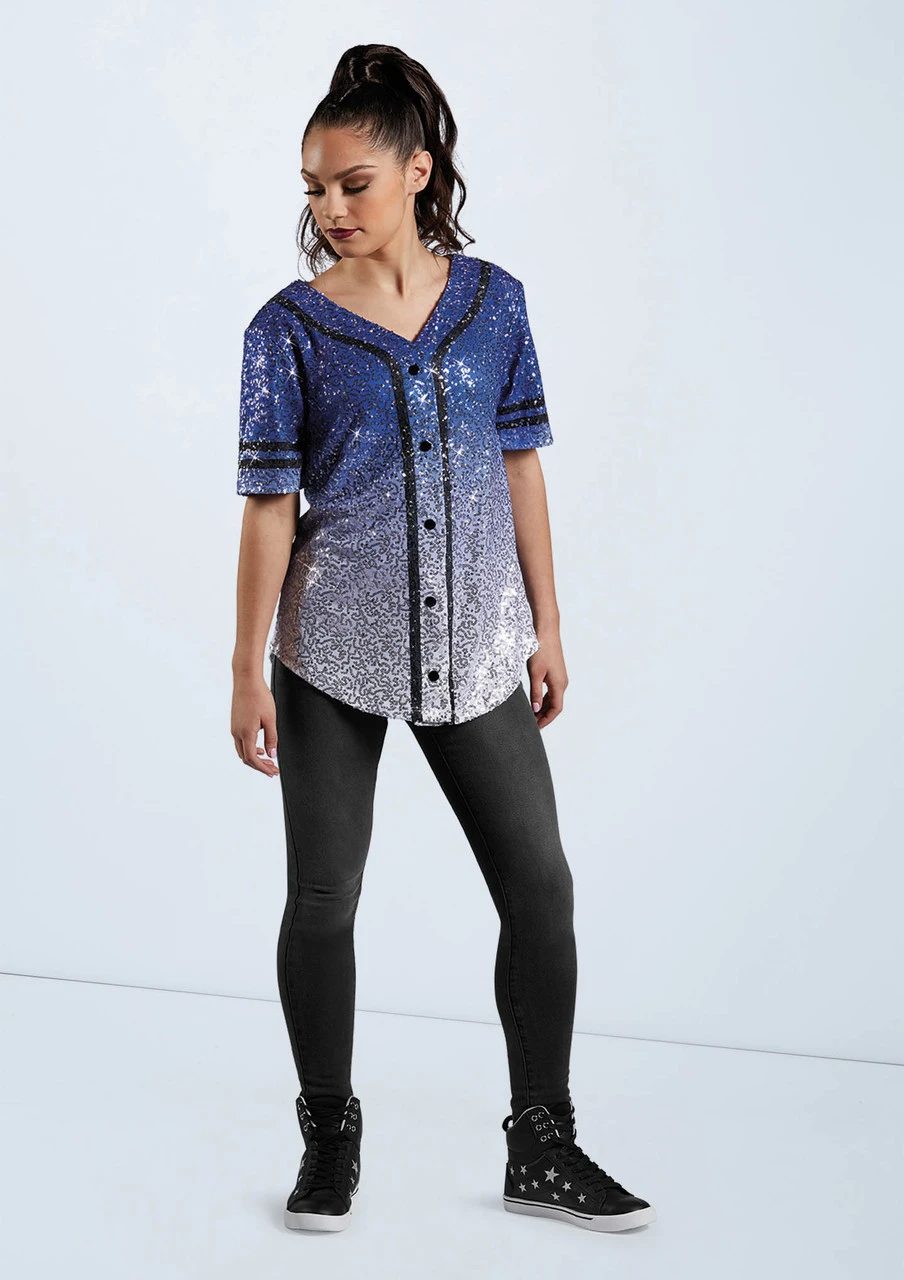 Weissman Sequin Baseball Jersey - Image 4