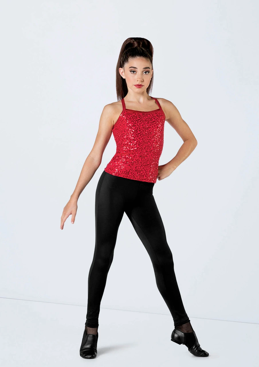 Weissman Sequin Adjustable Strap Top - Image 5