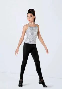 Weissman Sequin Adjustable Strap Top