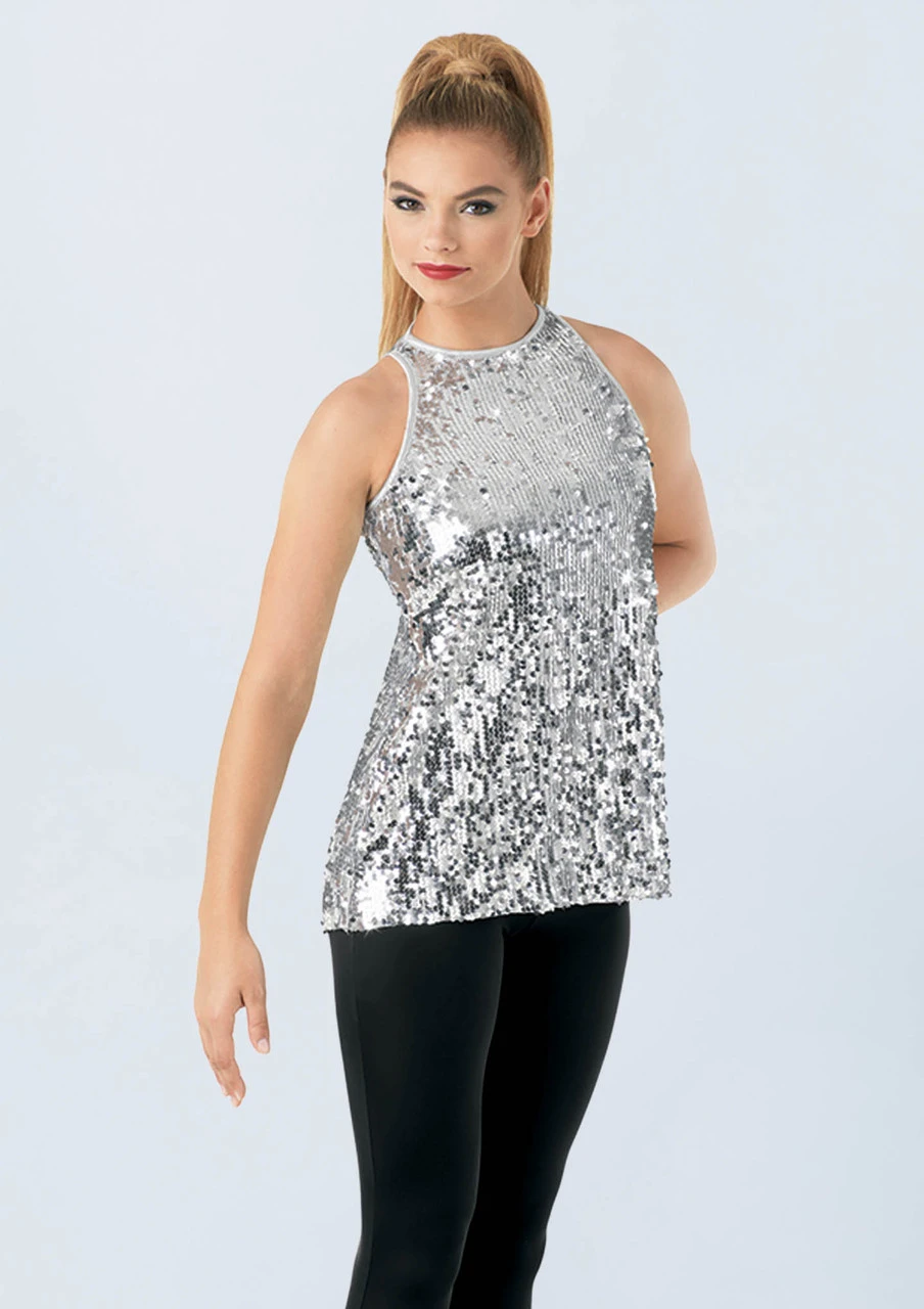 Weissman Ultra Sparkle Flyaway Tank Top - Image 10