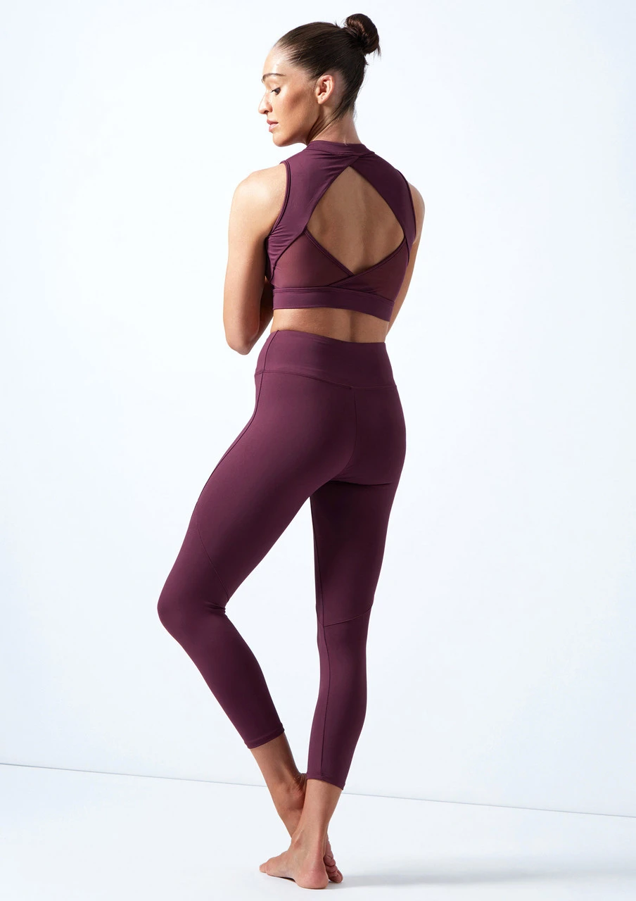 Bloch Rayna Zip Front Crop Top - Image 3