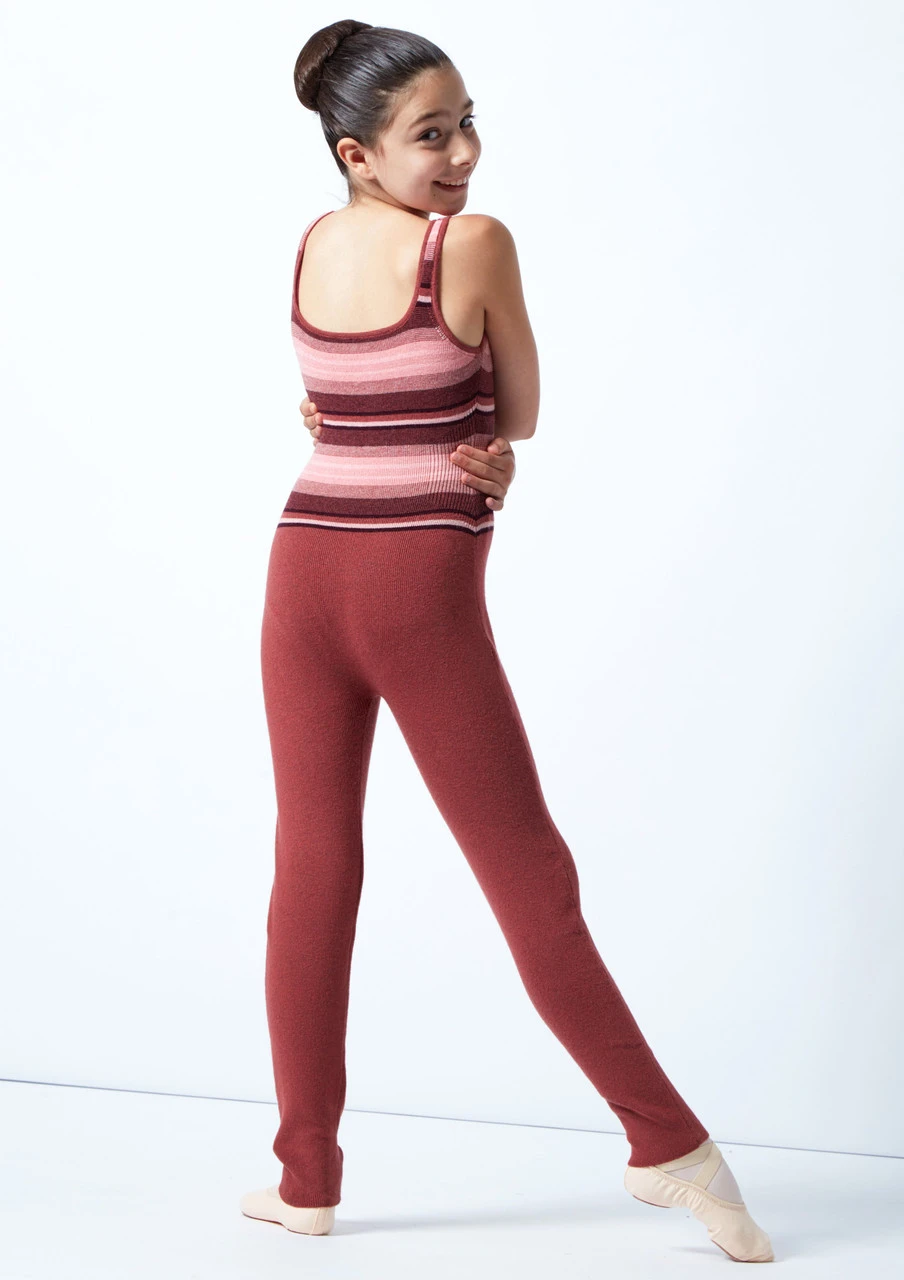 Move Dance Teen Fairytale Striped Knit Dance Warm Up Suit - Image 2